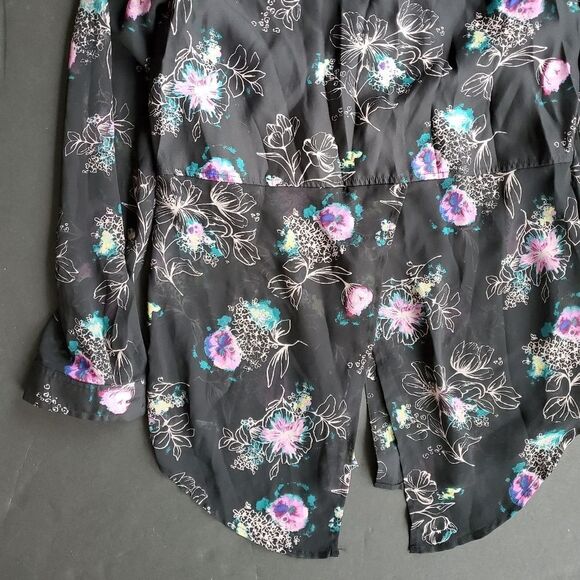 Lauren Conrad Floral Long Sleeve Blouse - Picture 8 of 8